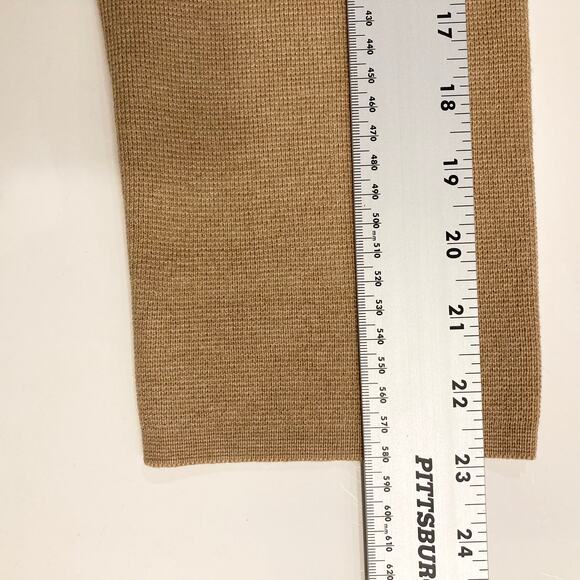 J CREW Blazer Jacket Sweater Cardigan M Merino-Wool Cotton Knit Tan Open ”Eloise - Picture 11 of 11